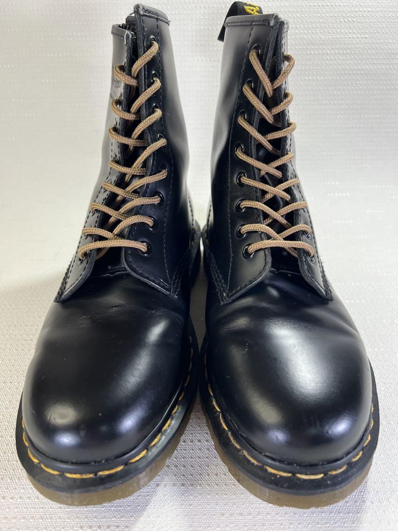 UK7_26cm Dr.Martens 8ホール 1460 ブラック マーチン