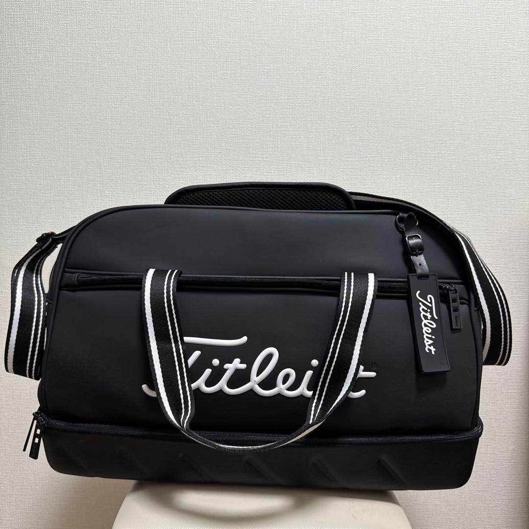 Titleist ブラック キャディバッグ ゴルフバッグ　大きめ　靴収納