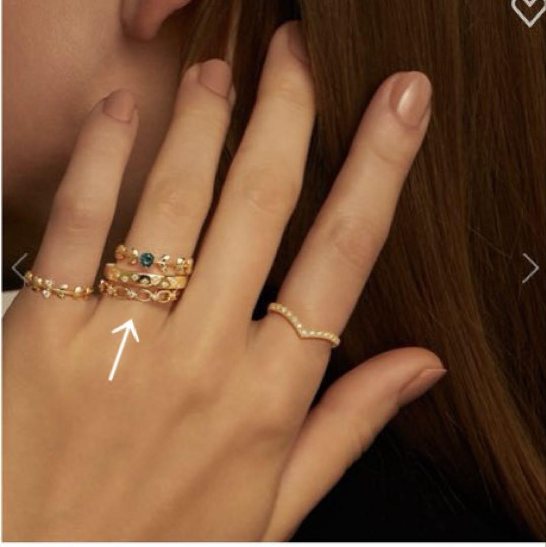 STAR JEWELRY k10 DIAMOND LACY RING 8号 - メルカリ