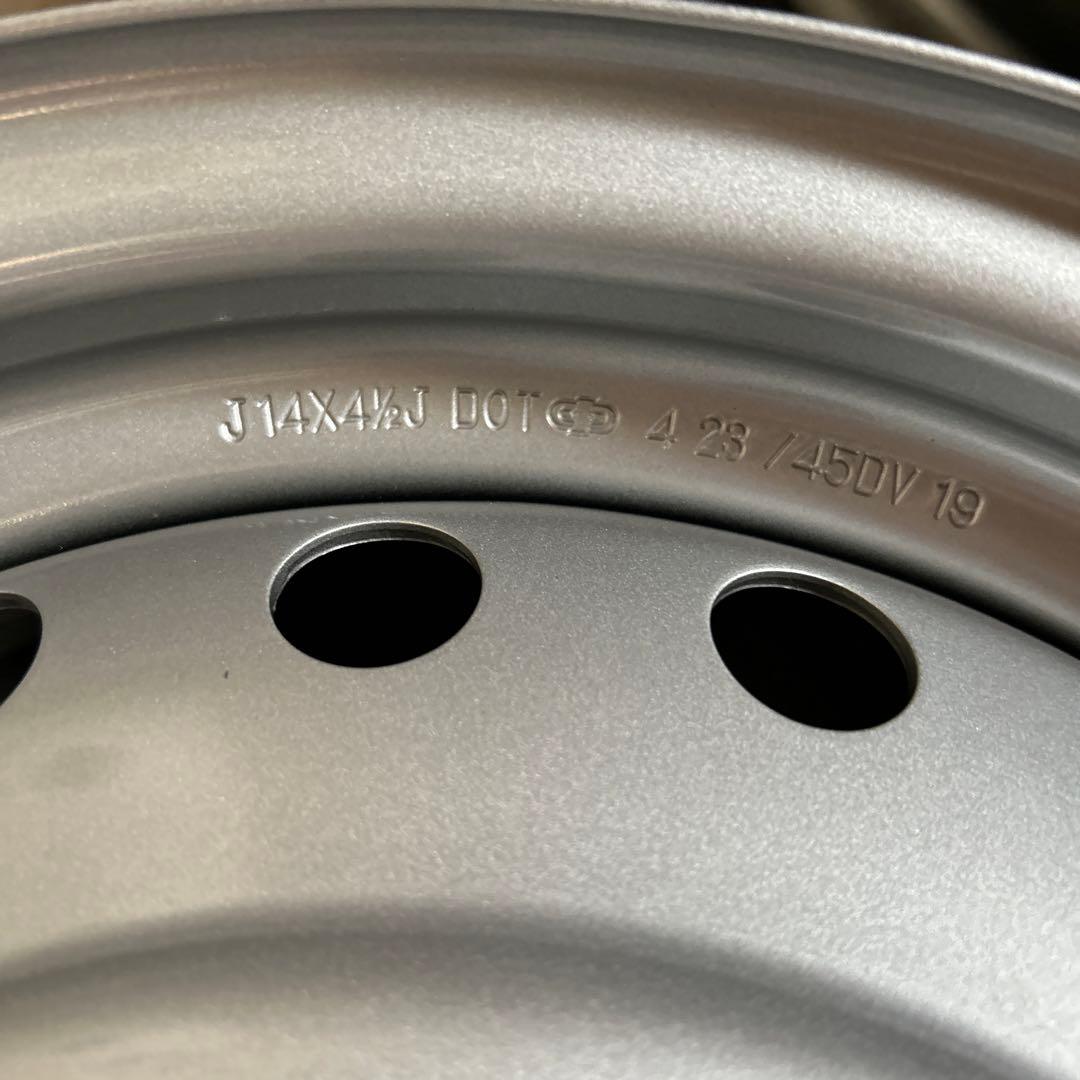 シルバー 14x4.5J ホイール 4本セット