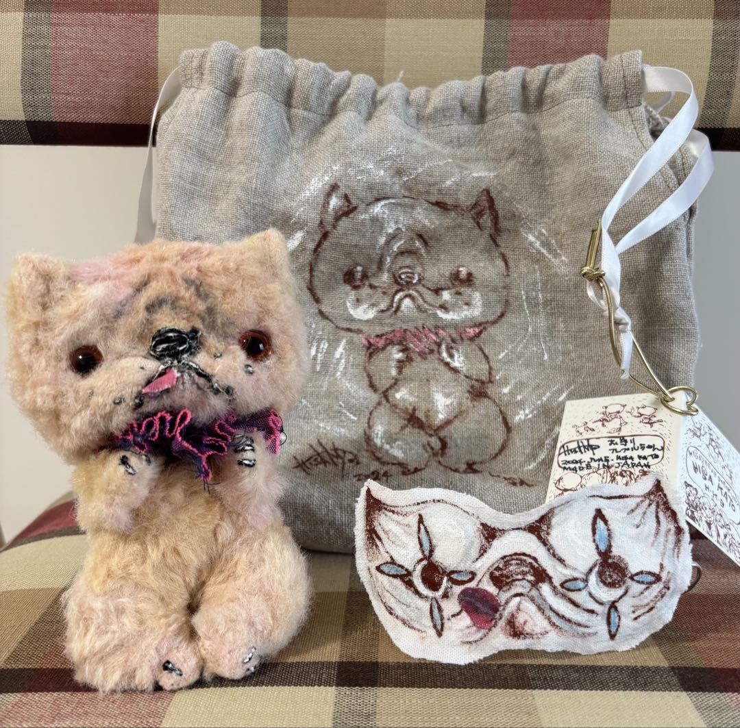 国内作家 猫（フレブルちゃん）加藤日砂 アーティスト お守り猫ちゃん 国内作家 猫 加藤日砂 アーティスト 作家（お守り猫ちゃん