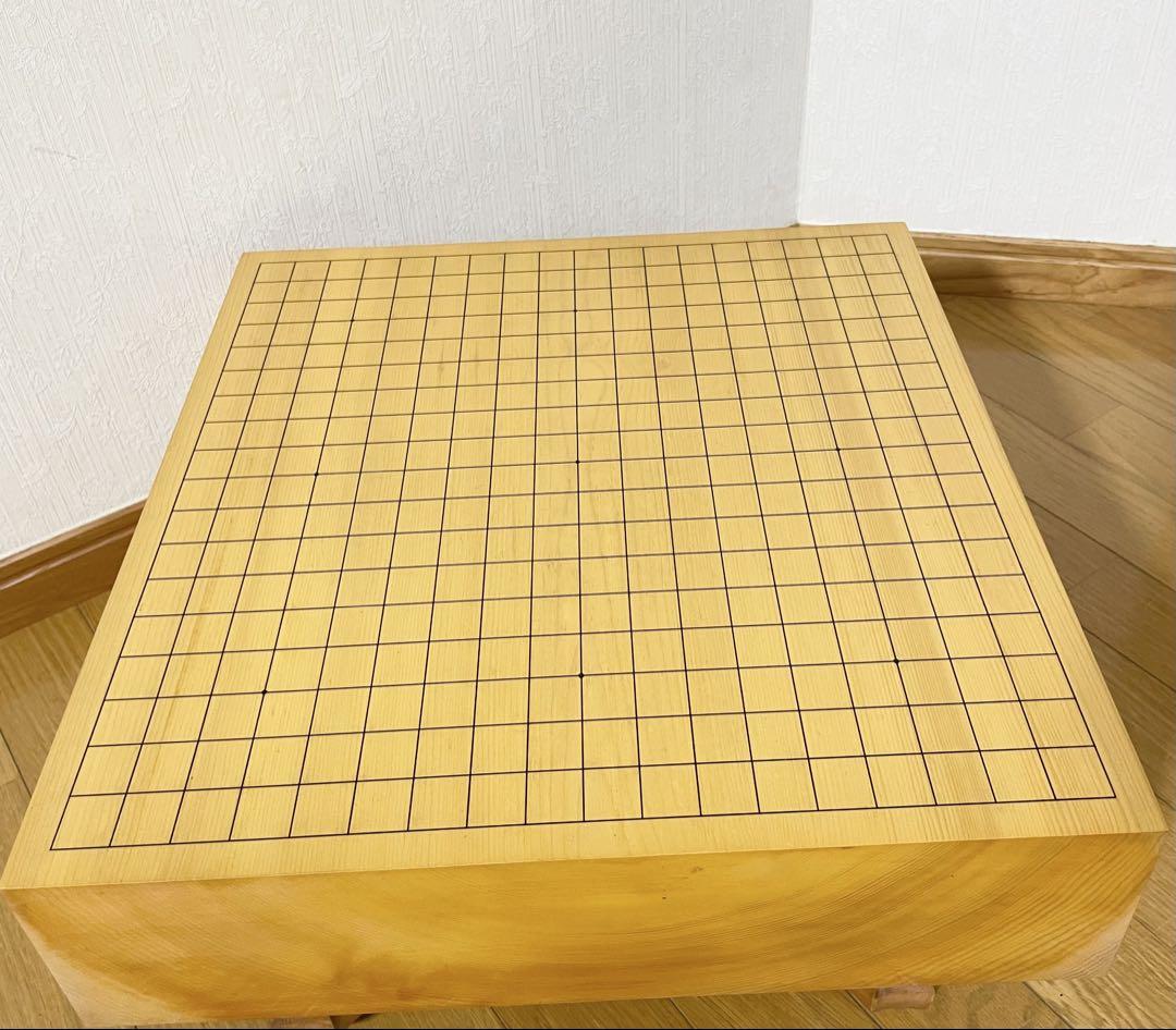 美品 囲碁盤 へそあり 高さ24.9㎝ 厚さ12.9㎝