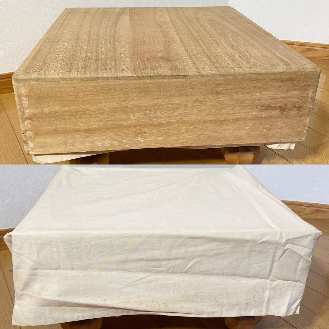 美品 囲碁盤 へそあり 高さ24.9㎝ 厚さ12.9㎝