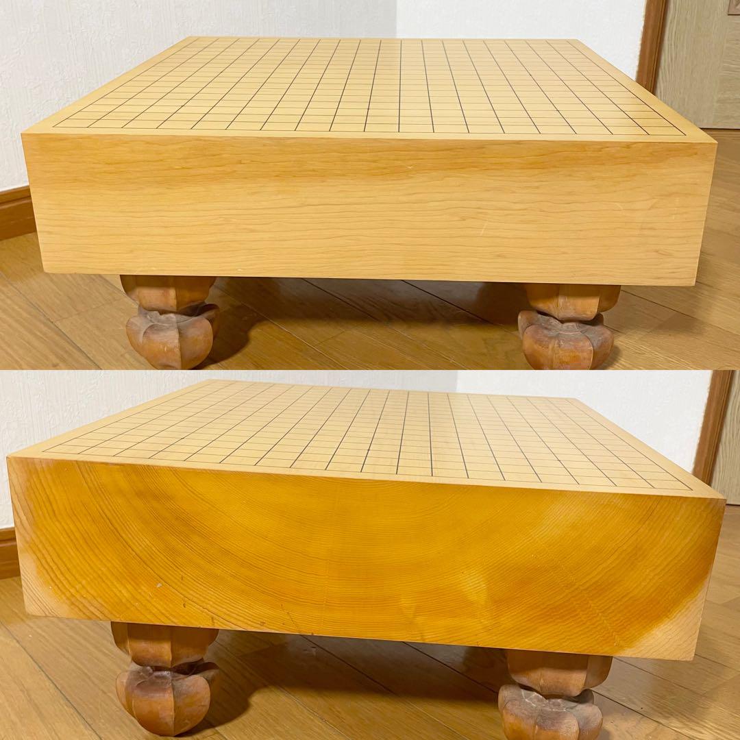美品 囲碁盤 へそあり 高さ24.9㎝ 厚さ12.9㎝