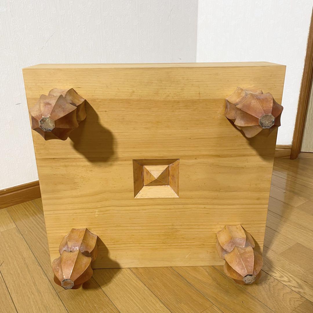 美品 囲碁盤 へそあり 高さ24.9㎝ 厚さ12.9㎝