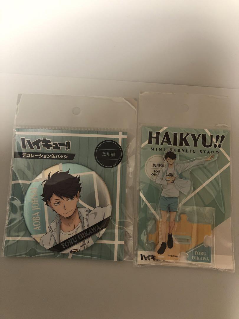 2点 及川徹 デコレーション缶バッジ ミニアクリルスタンド