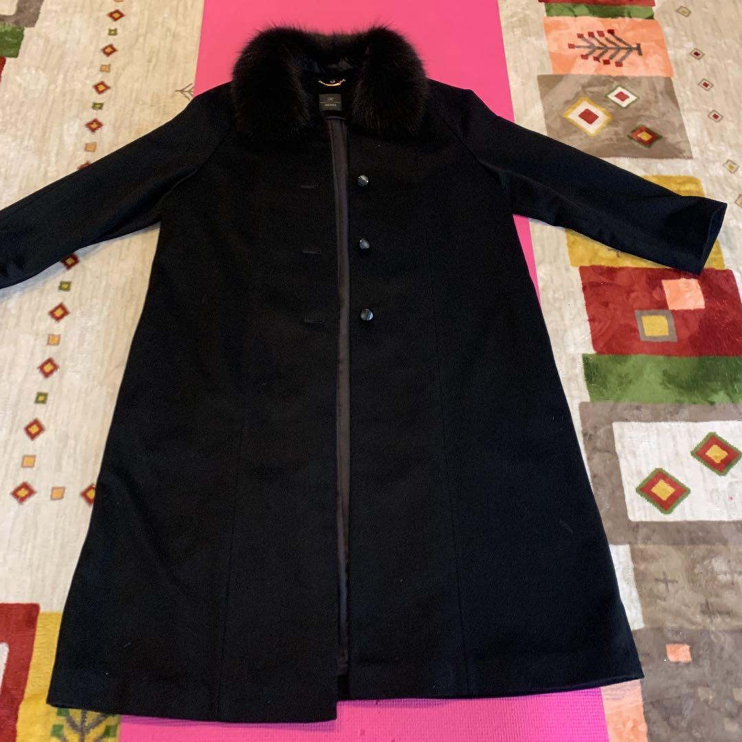 33 割引ブラック系 Xl Ll 古典 カシミヤ ロングコート 黒 高級感 毛皮 ファーコート ジャケット アウターブラック系xl Ll Tachibana M Co Jp