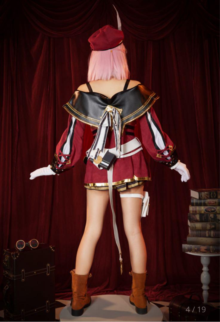 原神　シャルロット　コスプレ衣装　フルセット　Lサイズ　衣装+靴+ウィッグセット