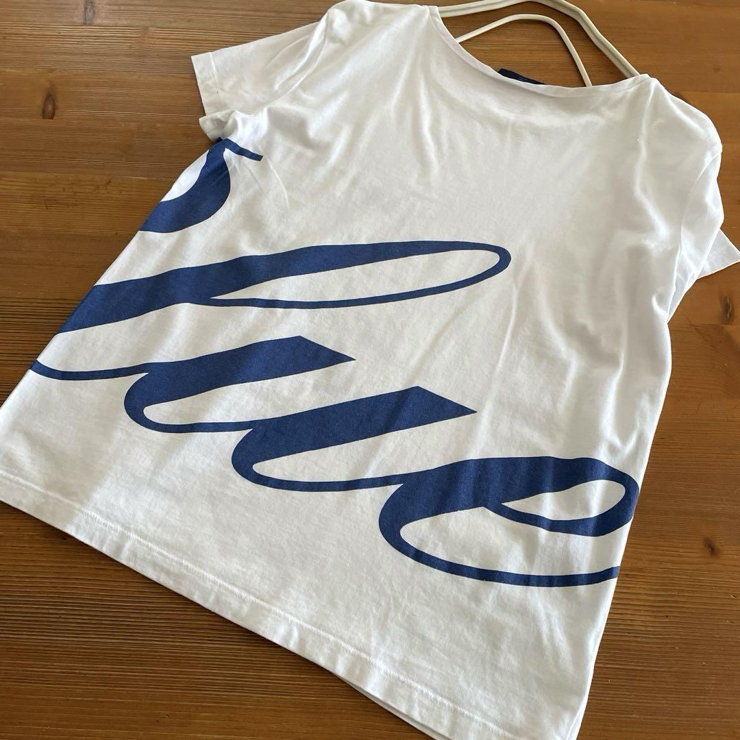 ブルガリア製　Blue Les Copains ロゴカットソーTシャツ
