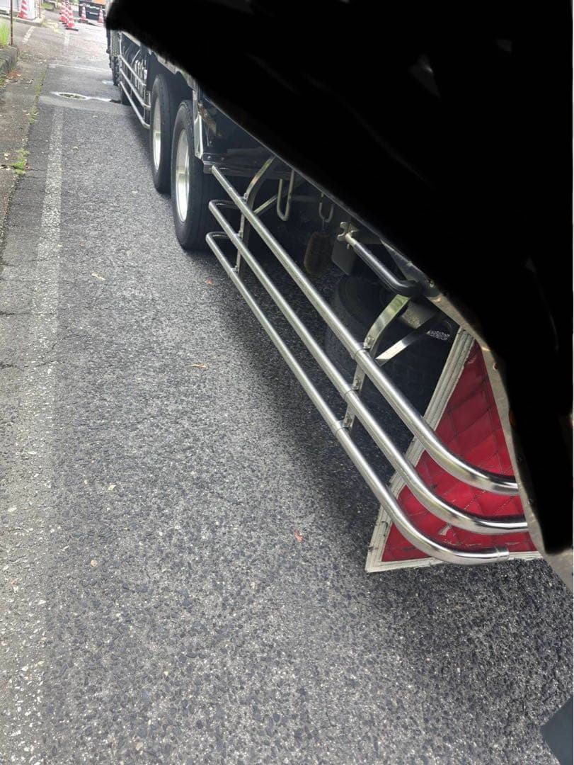 10t、低床、サイドバンパー、ステンレス