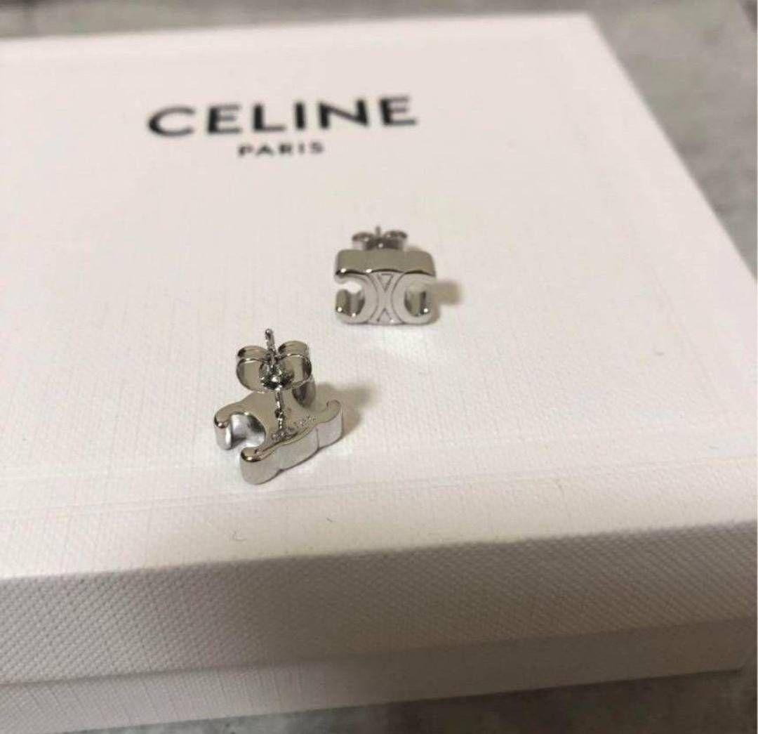 【本物新品保証】 トリオンフ セリーヌ 刻印あり✬ ピアス メルカリ - SILVER CELINE アクセサリー