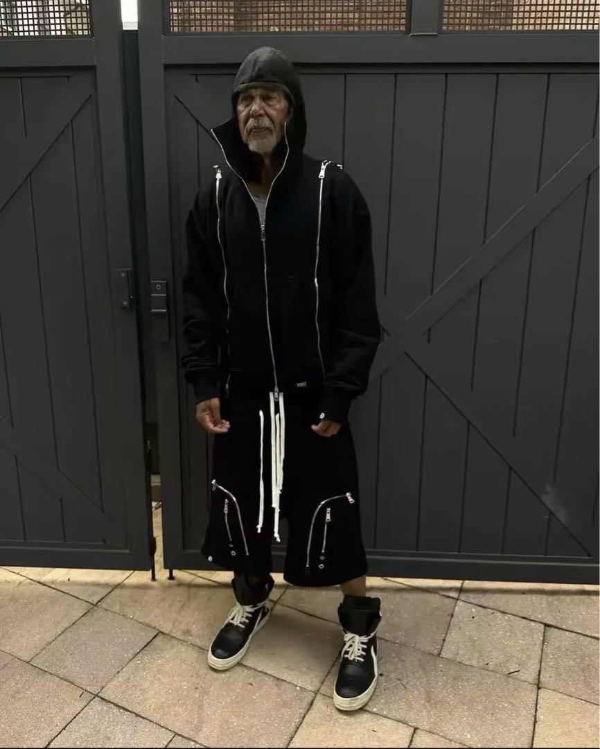 demik opium rick owens y2k ショーツ　ハーフパンツ　黒