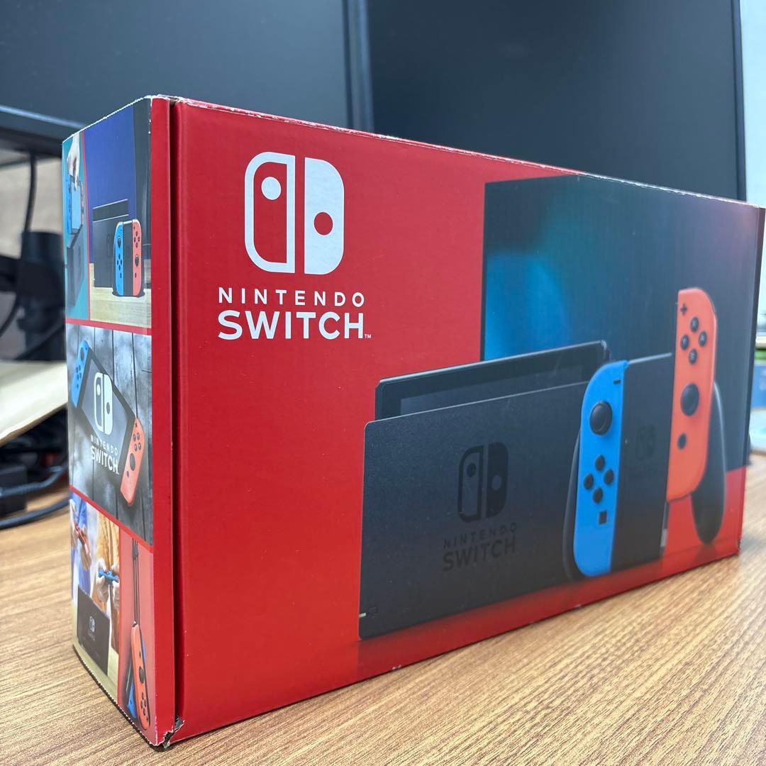 Nintendo Switch 本体 赤/青 Joy-Con付き - メルカリ