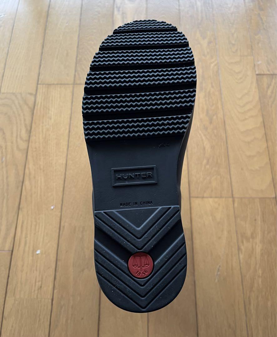 新品☆ HUNTER ブラックショートブーツ 23.5cm