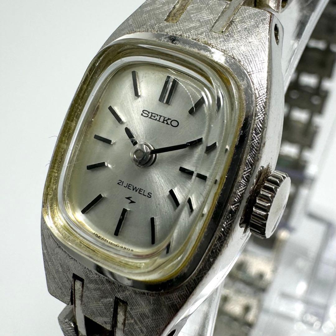 稼動 SEIKO 手巻き時計 昭和レトロ アンティーク 21石 腕時計
