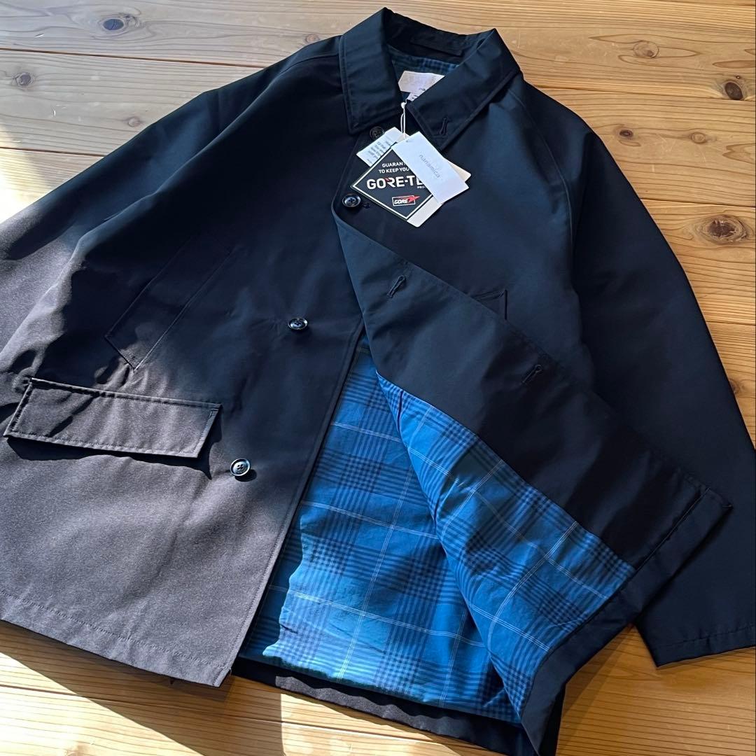 新品 25SS ナナミカ 黒 2Lゴアテックス カーコート ステンカラー M相当 新品 25SS ナナミカ 黒 2Lゴアテックス カーコート ステンカラー M相当