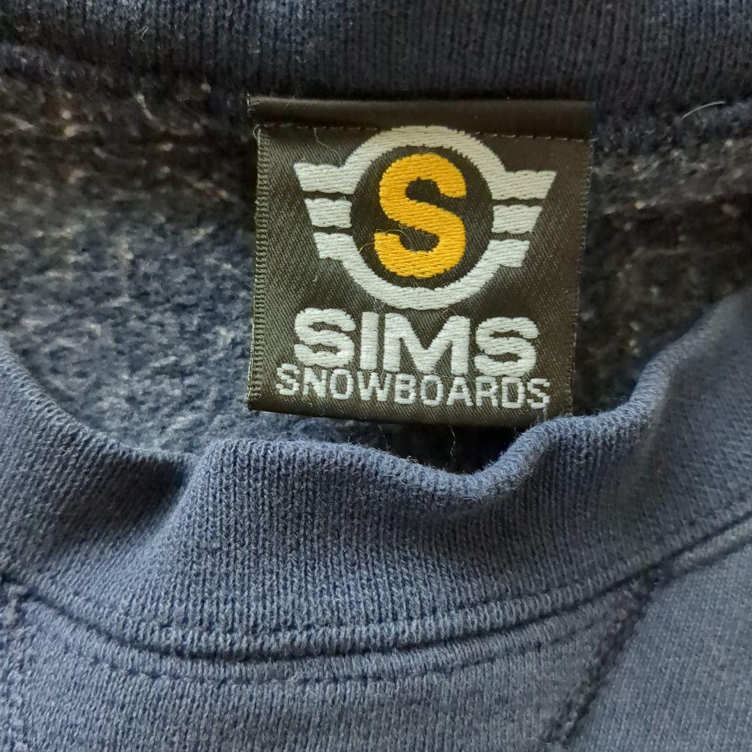 SIMS SNOWBOARDS 前V ビンテージスウェット