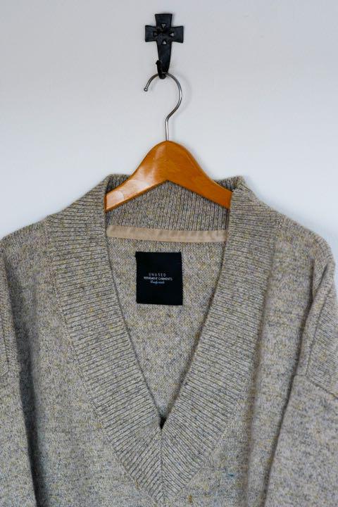 新品人気SALE UNUSED 7G v-neck knit oatmeal size:1 0gGwA-m73013174488 大人気安い