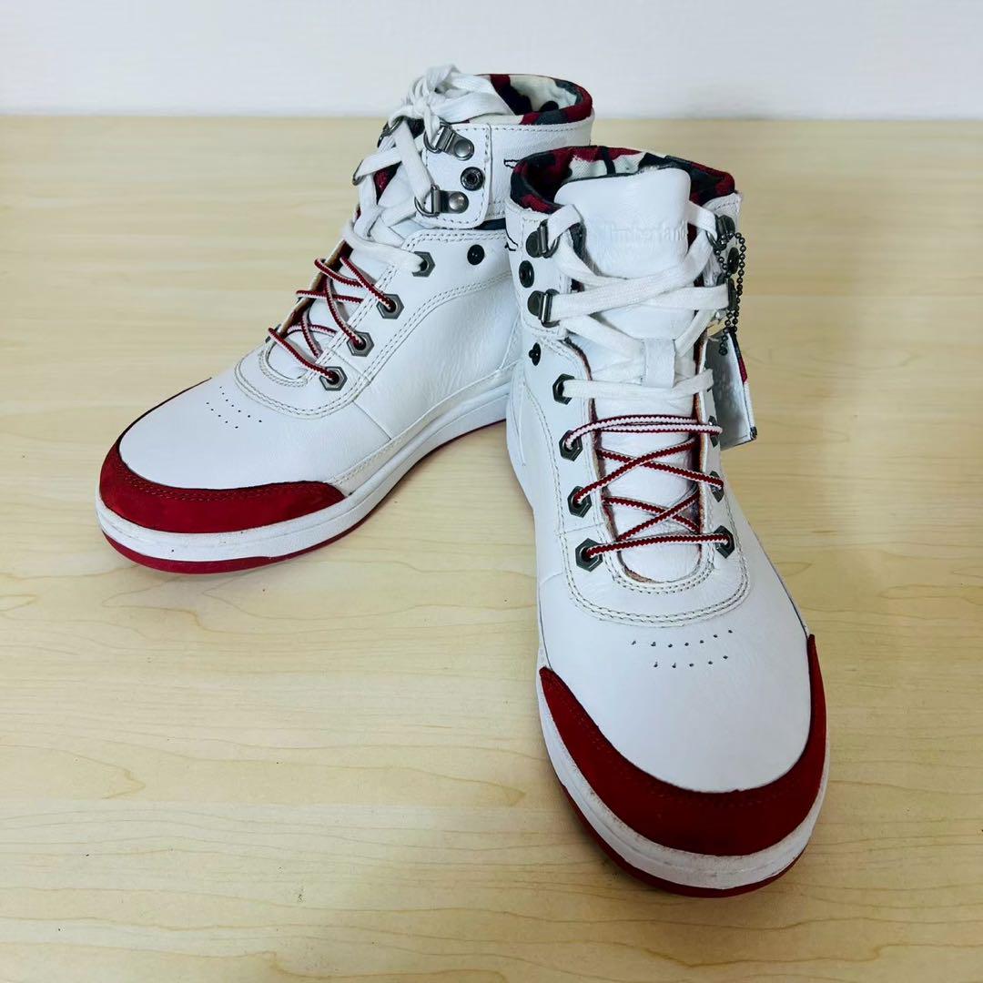 ティンバーランド Timberland 靴 スニーカー ハイカット 迷彩 白