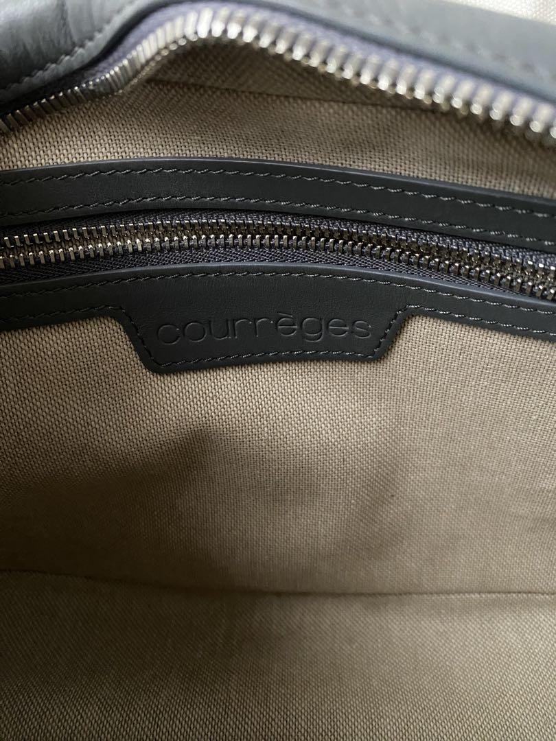 クレージュ Reedition ハンドバッグ ボーリング グレー ショルダー