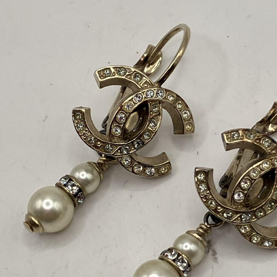 ♢ CHANEL シャネル ココマーク　パールピアス