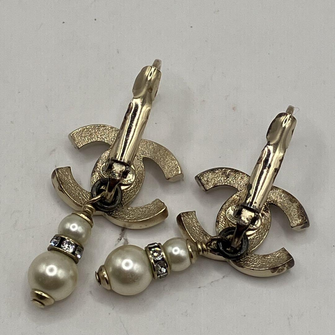 ♢ CHANEL シャネル ココマーク　パールピアス