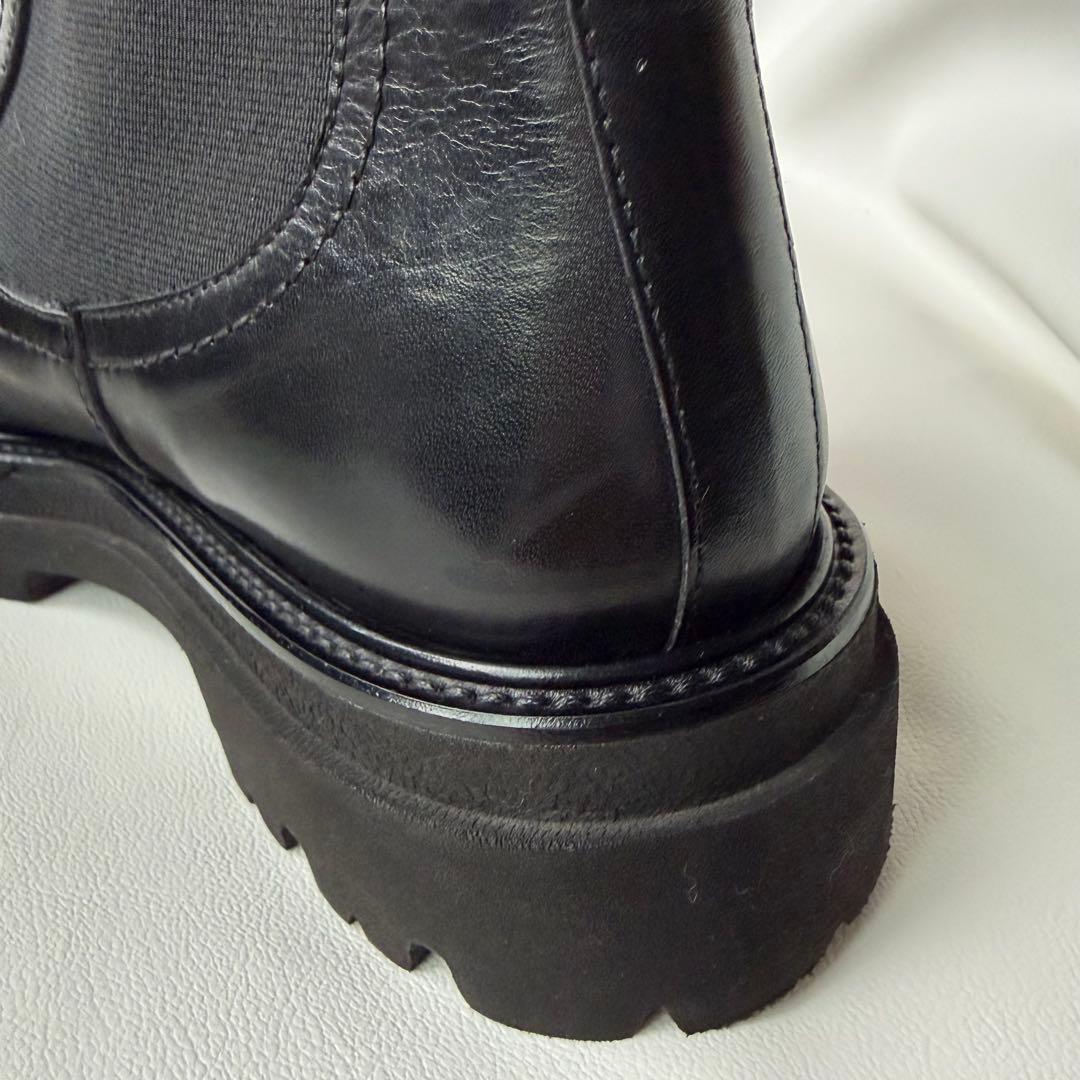 PASCUCCI パスクッチ サイドゴア チェルシー ブーツ レザー ブラック PASCUCCI パスクッチ サイドゴア チェルシー ブーツ レザー ブラック