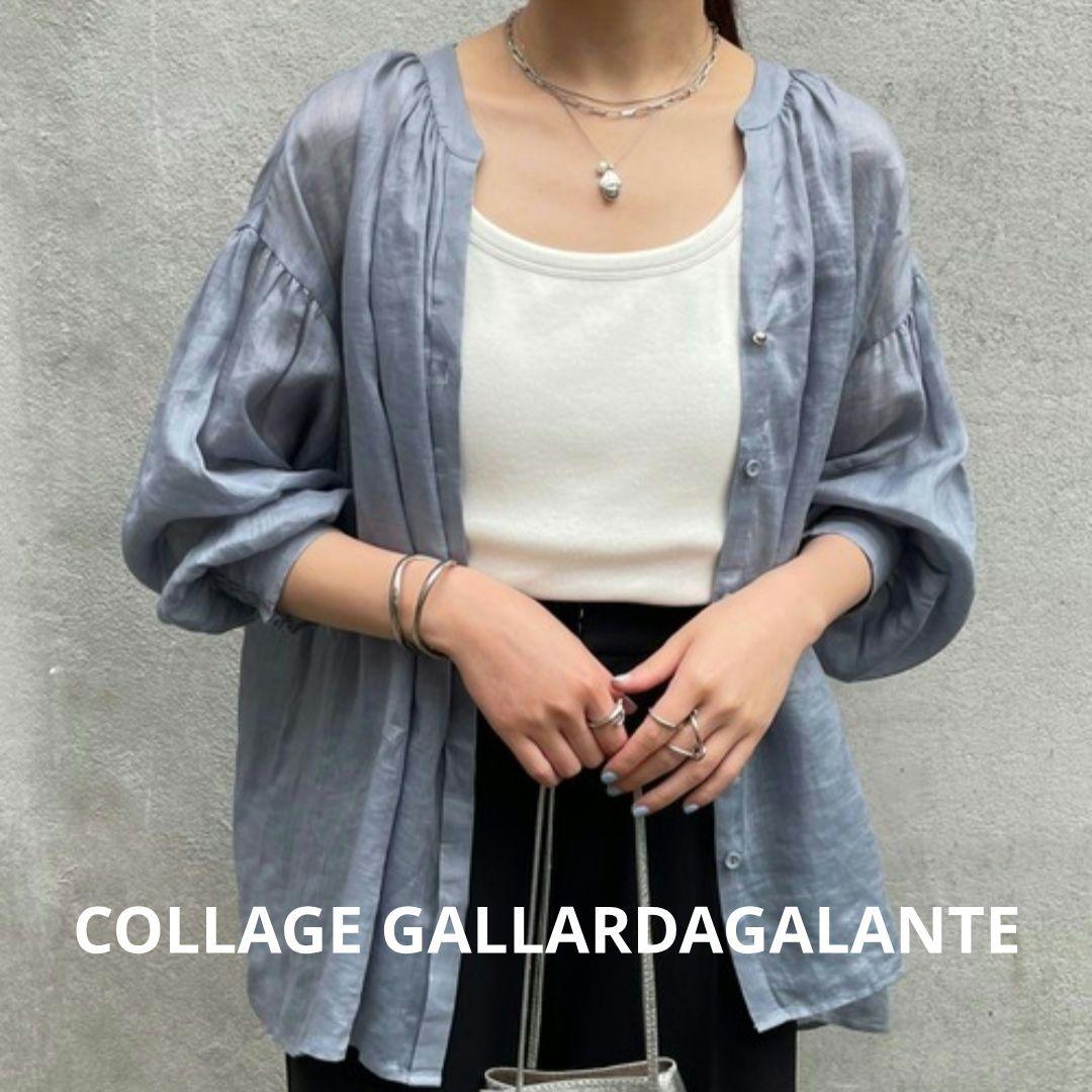 COLLAGE GALLARDAGALANTE ラミー2WAYシアーブラウス