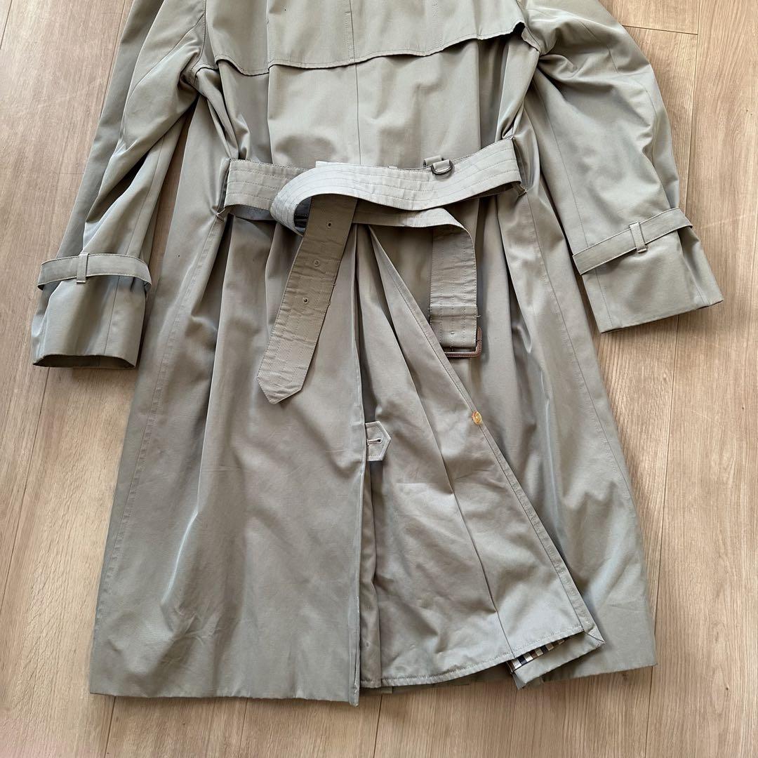 【美品】90s  アクアスキュータム トレンチコート vintage 古着