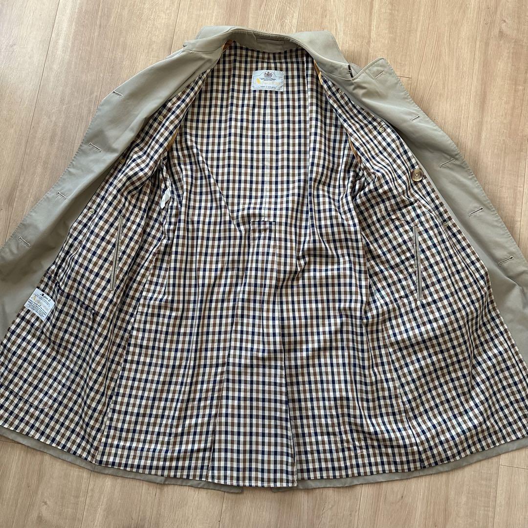 【美品】90s  アクアスキュータム トレンチコート vintage 古着