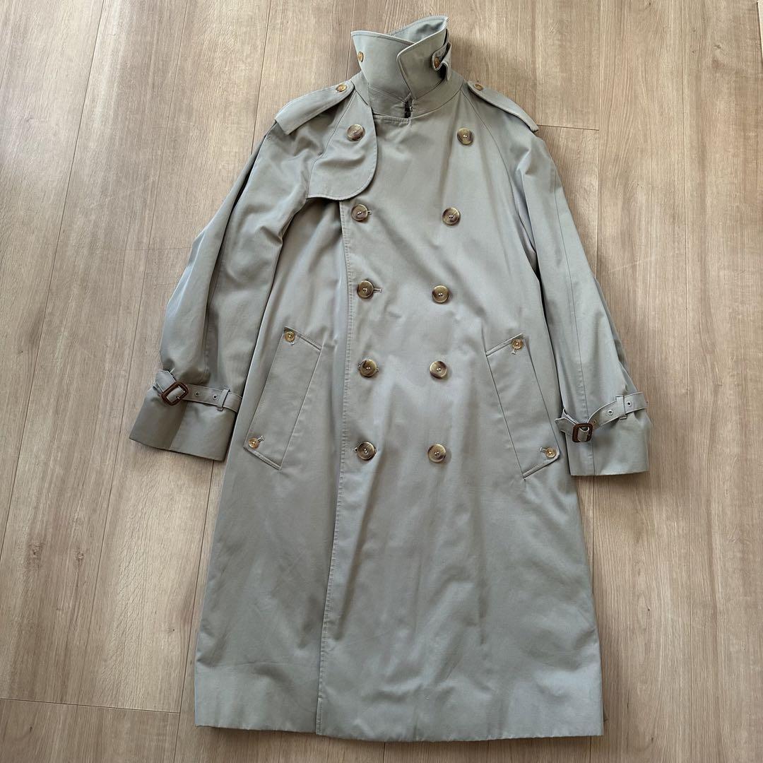 【美品】90s  アクアスキュータム トレンチコート vintage 古着