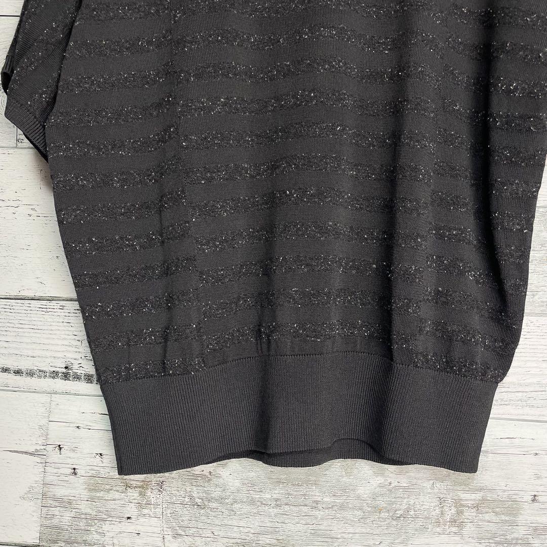 セオリーリュクス theory luxe ニットトップス 半袖 ボーダー