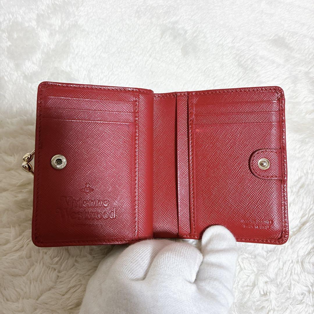 美品　ヴィヴィアンウエストウッド　折り財布　オーブ　がま口