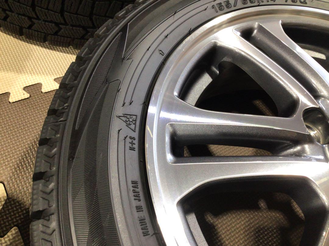 深溝 激安 ホンダ 純正 Nシリーズ 155/65R14 冬タイヤ 4本 送料込