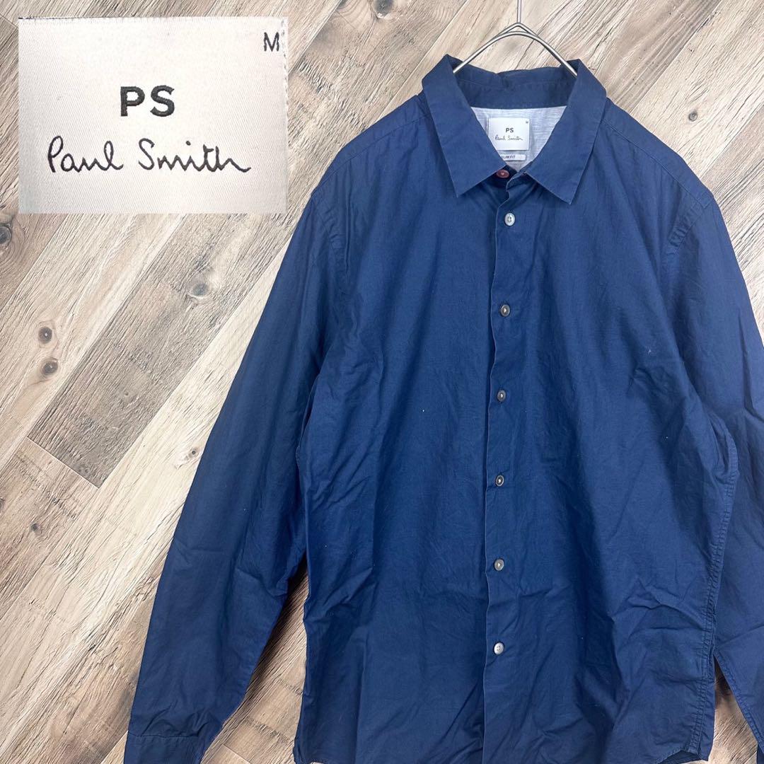 ポルトガル製　PS Paul Smith ポールスミス　長袖シャツ　ネイビー　M