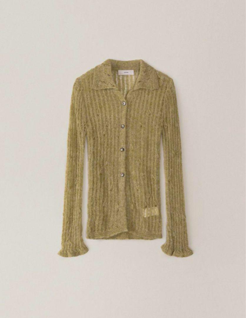 OHOTORO feather damage cardigan