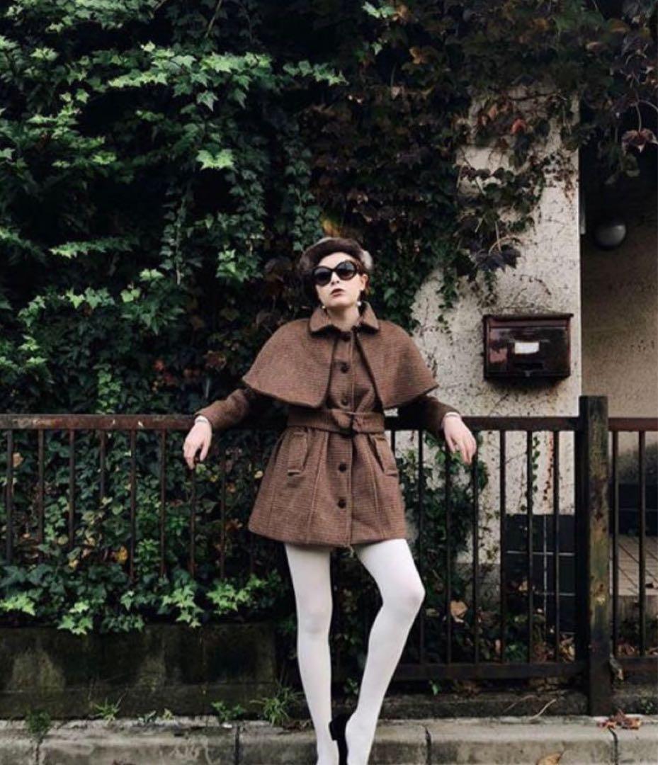 【美品】【新品未使用】エピヌ ケープコートcape 2waycoat epine 【美品】【新品未使用】エピヌ ケープコートcape 2waycoat epine