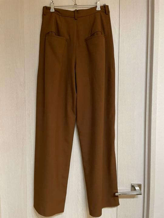 CLANE クラネ ベーシックタックパンツ ブラウン サイズ1 | www