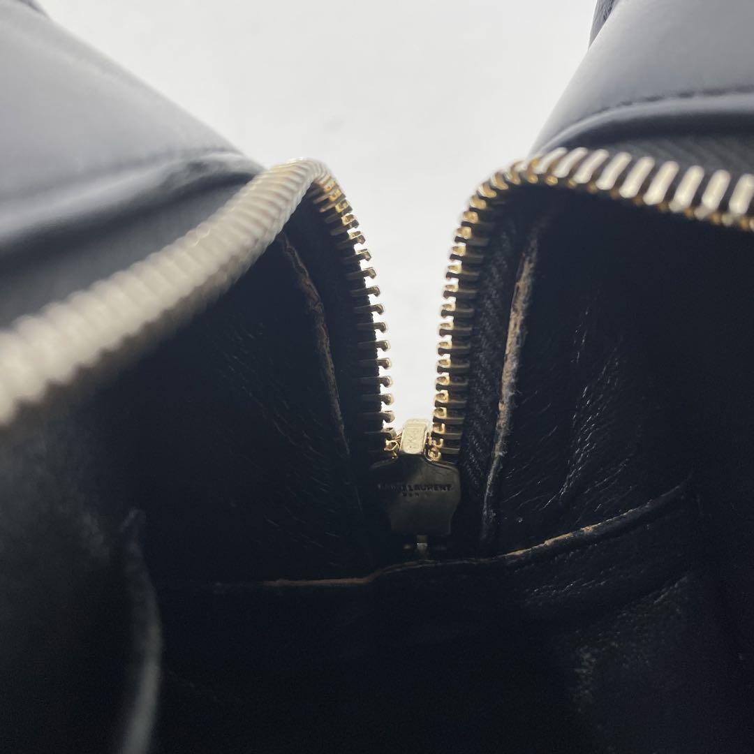 【極美品】サンローラン　ベイビーカバス　2way バッグ　カサンドラ　レザー　黒