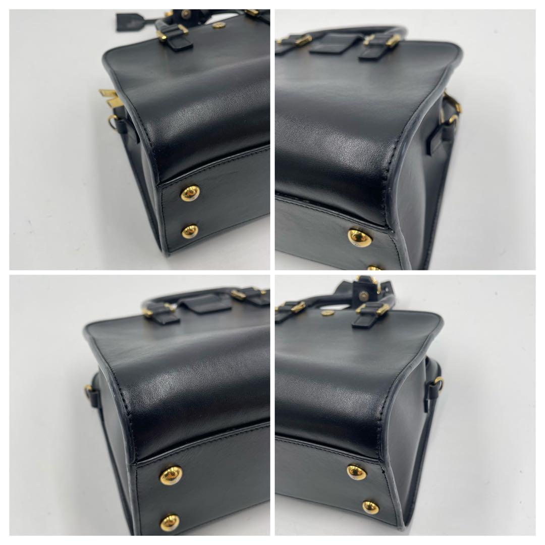 【極美品】サンローラン　ベイビーカバス　2way バッグ　カサンドラ　レザー　黒