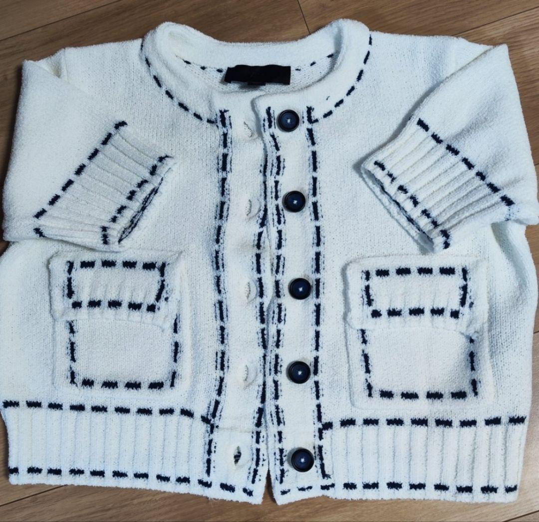 ZARA ステッチニットジャケット - メルカリ