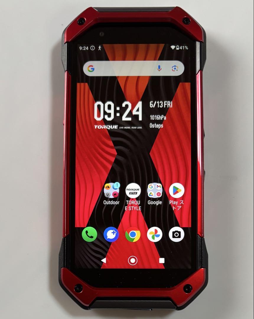Android 13 128G KYG01 TORQUE 5G レッド au