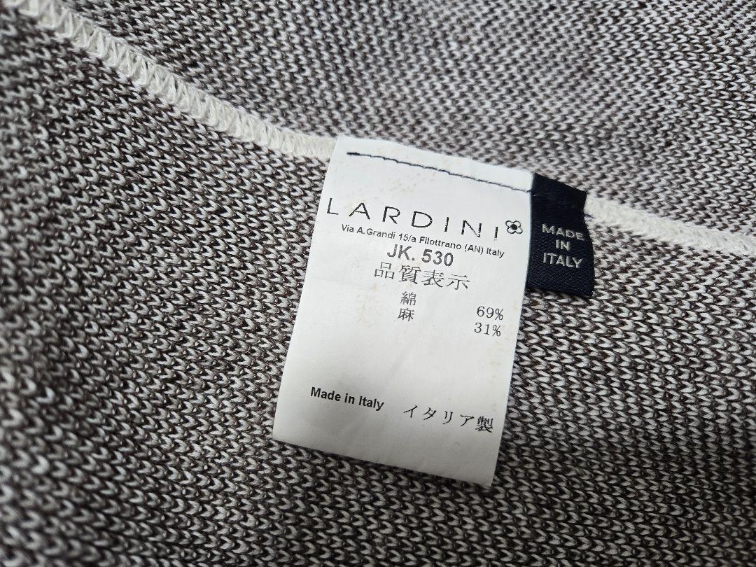 LARDINI ブートニエール ニットテーラードジャケット