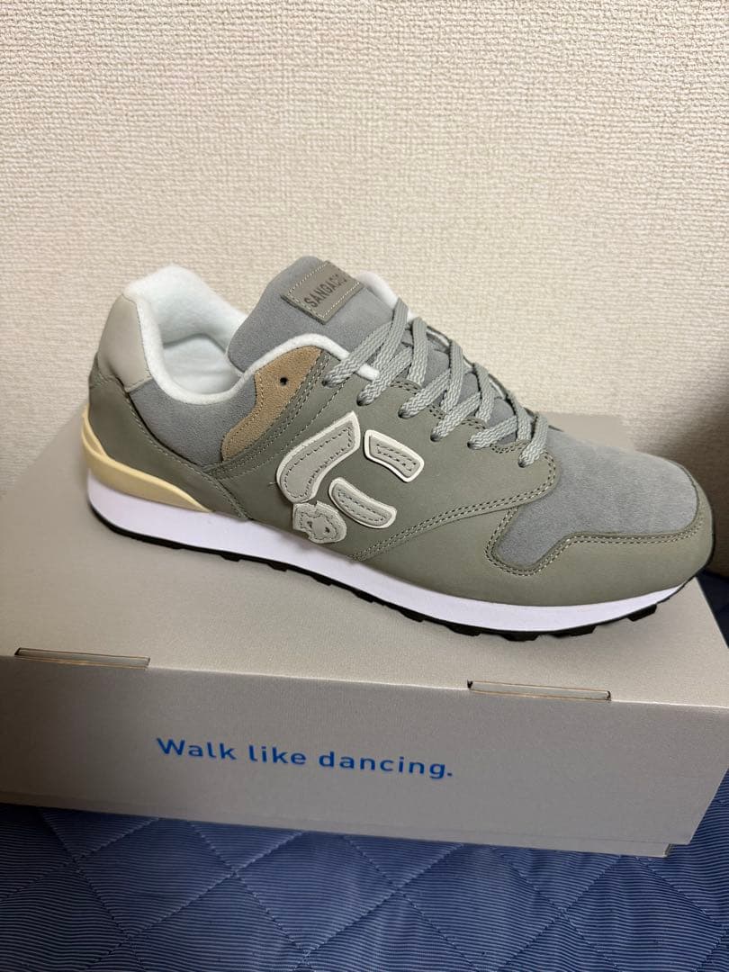 スエード メッシュ スニーカー グレー27cm new balance