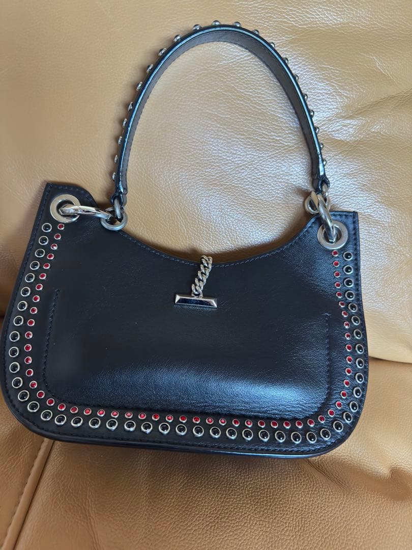 ジミーチュウ ヴァレンヌ ホーボー ハンドバッグ レザー ブラック 美品 ジミーチュウ ヴァレンヌ ホーボー ハンドバッグ レザー ブラック 美品