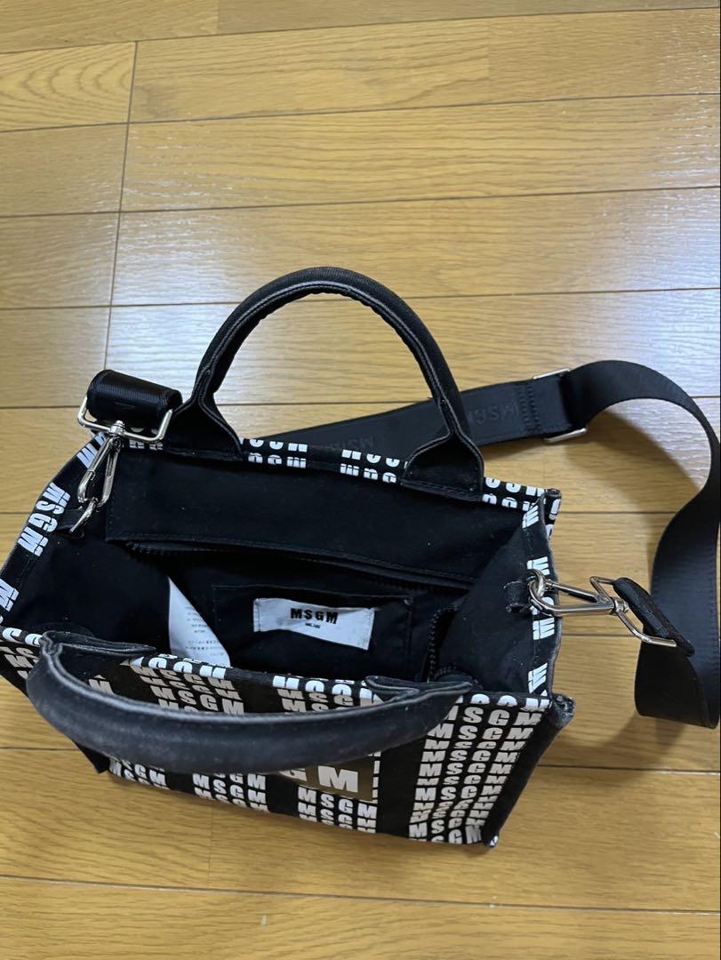 MSGMキャンバスロゴミニ2WAYバッグ レディースハンドバッグショルダーバッグ