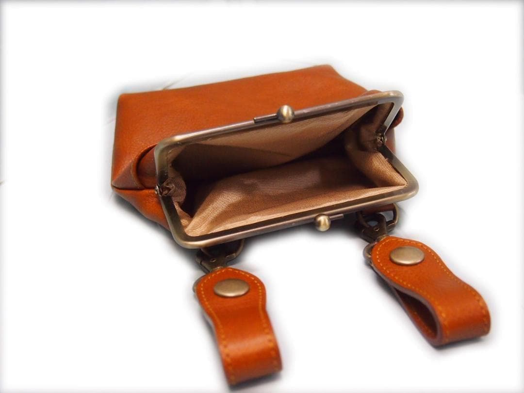 おまとめ ALL牛革 タテ型がま口チョークバッグ・ウエストポーチ・吊下げタイプ おまとめ ALL牛革 タテ型がま口チョークバッグ・ウエストポーチ・吊下げタイプ