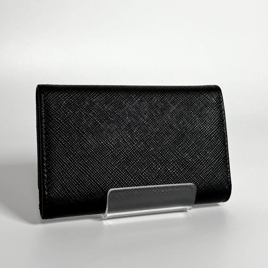 現行 ICチップ PRADA キーケース キーリング サフィアーノ