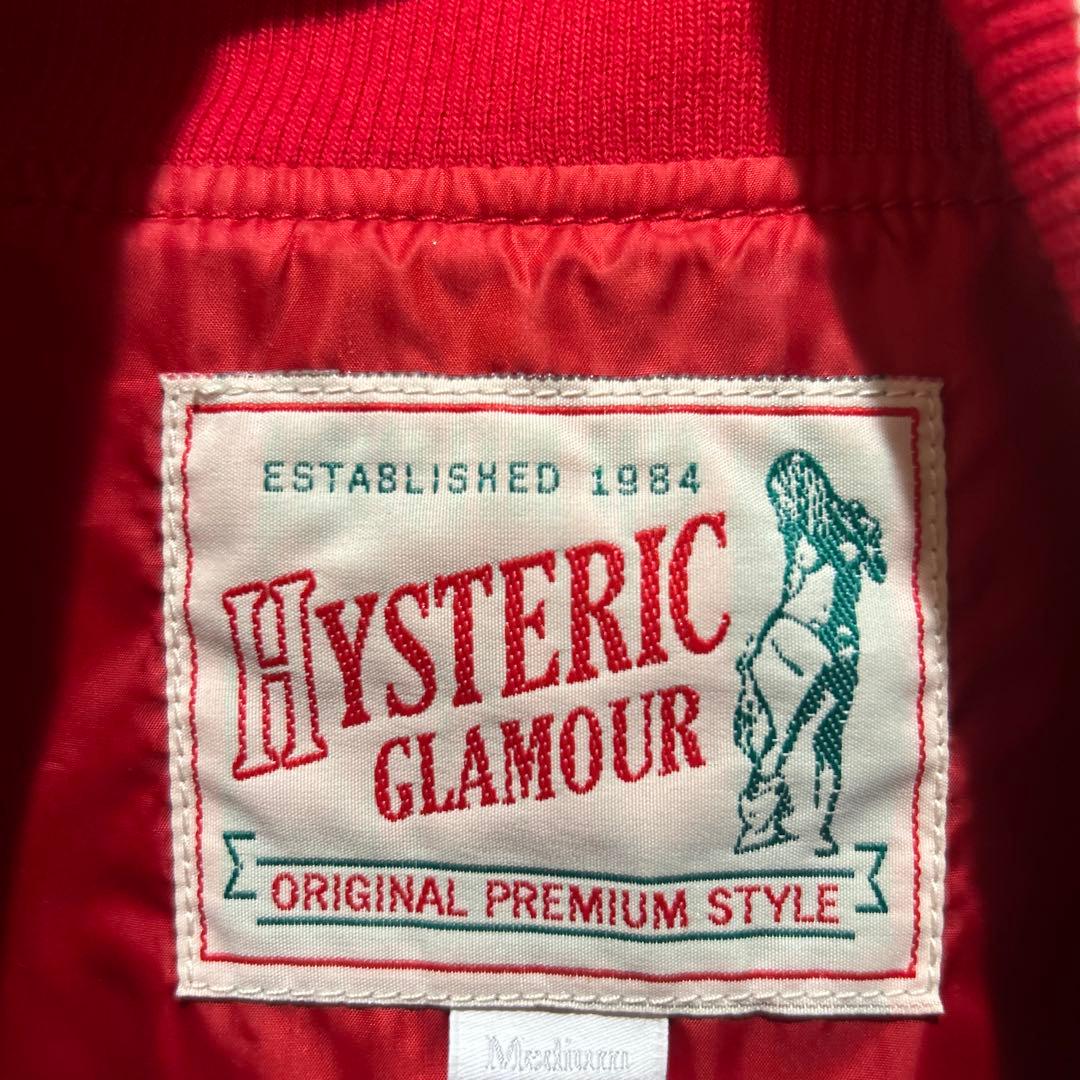HYSTERIC GLAMOUR スタジャン レッド/ホワイト HYSTERIC GLAMOUR スタジャン レッド/ホワイト