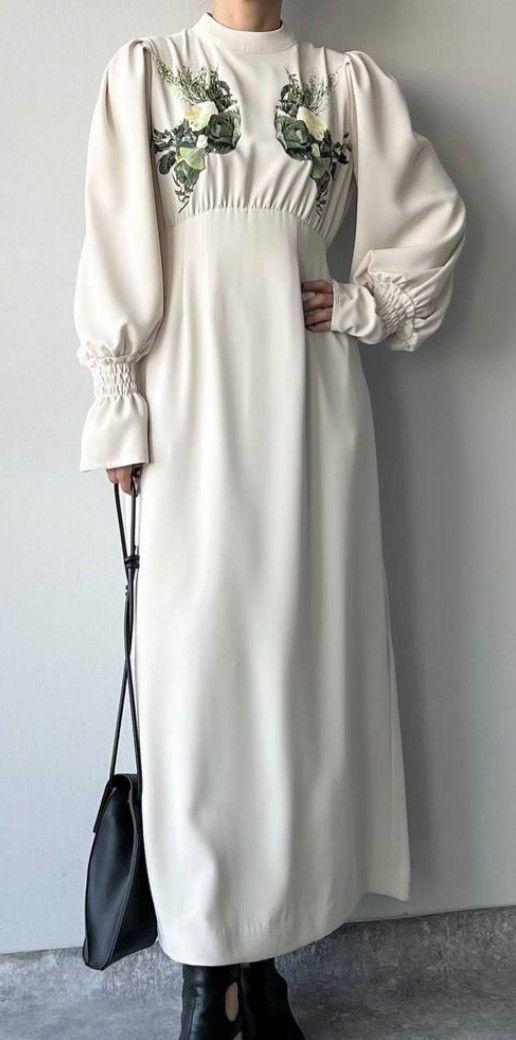 フラワーストレートワンピース